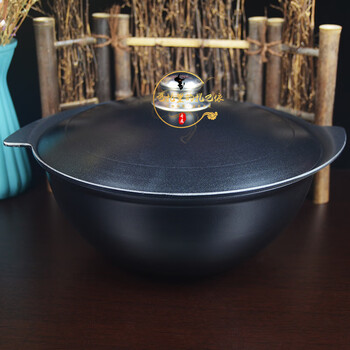 新疆抓饭锅带盖家用带盖燃气灶炒菜小锅不粘锅特色锅具手抓饭专用铝锅