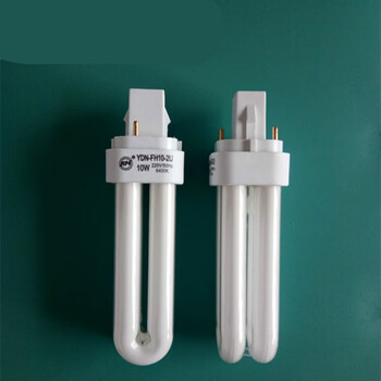 2u横插管两针四针plc电子/电感式 节能灯管 9 g24d-1白光