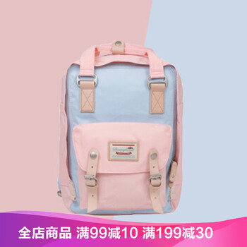 香港潮牌背包甜甜圈双肩背包女林允同款旅行背包14寸电脑背包妈咪包mini小号韩版高初中学生书包冰蓝樱花大号 图片价格品牌报价 京东