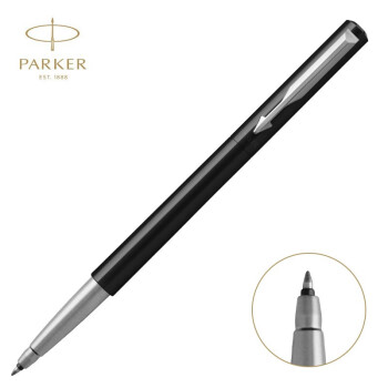 派克（PARKER）钢笔 学生礼盒套装 商务送礼男女生日毕业礼物礼品文具签字墨水笔七夕礼物 威雅黑色胶杆宝珠笔(派克笔芯)