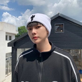 户外新款这就是街舞王嘉尔同款户外毛线帽子teamwang刺绣男女嘻哈针织