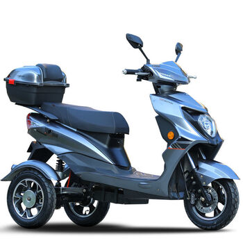 电动三轮车山区爬坡王电瓶车三轮车家用接小孩老翁三轮车男女性小型