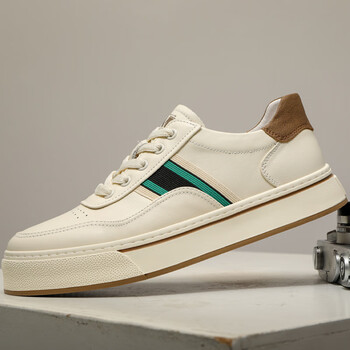 鞋男潮牌2023春夏季新款休闲鞋厚底板鞋犀牛 白色 38【图片 价格 品牌