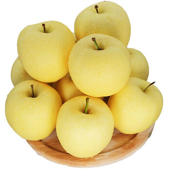 黄元帅苹果水果山东烟台粉面苹果新鲜黄香蕉5斤中大果