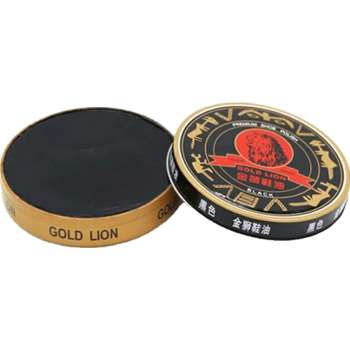 固体鞋油满80g纯油型大铁盒装固体鞋油无色鞋腊黑色棕色msy刷子手套