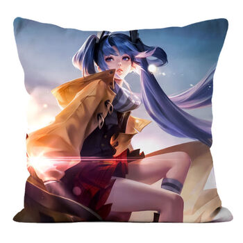 小米石王者荣耀抱枕定制游戏周边卡通动漫抱枕diy定制创意礼 孙尚香