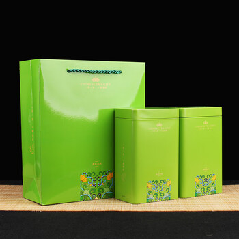 空礼盒茶叶罐铁盒一斤套装马口铁包装盒正山小种铁观音红绿茶家用绿色