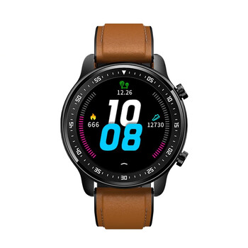 jeep吉普 智能手表音乐手表蓝牙通话心率检测电子表棕色