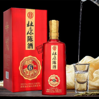 杜康陈酒6浓香白酒 单瓶(1瓶*500ml)