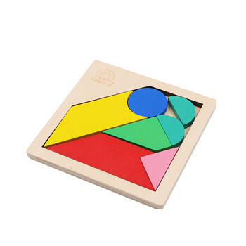 林中鸟现代智力七巧板木质拼图幼儿园儿童早教小学生玩具son图单幅