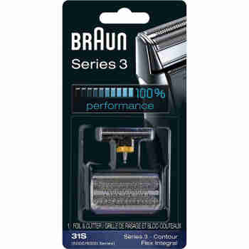 博朗（braun）Series 3 老一代电动剃须刀替换刀头 Black 31S
