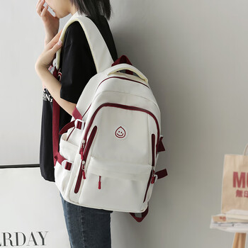 简约书包女初中生大容量初一到初三背包小学生912岁高颜值减负潮花魅