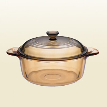 康宁visions晶彩透明锅汤锅煮炖锅玻璃锅vs125l125l晶彩透明锅