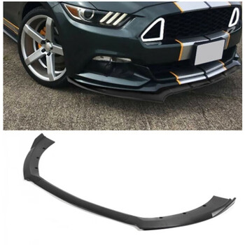 2018野马三段式前铲汽车大小包围改装3段前铲亚黑亮黑碳纤 亚黑