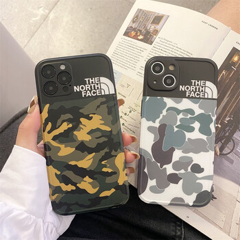 娱品潮牌迷彩北面苹果13pro手机壳情侣iphone12promax保护壳11防摔xr