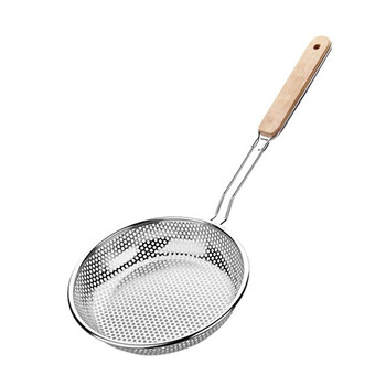 加厚不锈钢笊篱家用捞面捞饺子漏勺过滤网大号厨房油炸漏网筛特大号18