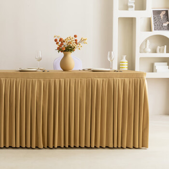 创京懿选高端会议桌布长条桌 定制会议室桌布酒店长方形餐桌台布布艺