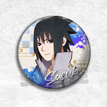 粉童火影周边吧唧 火影忍者动漫徽章复古风格胸章二次元周边吧唧佐助