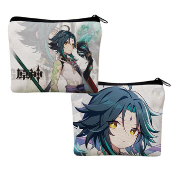 乐加酷动漫周边原神零钱包硬币甘雨刻晴魈凝光安柏帆布小包可爱便携