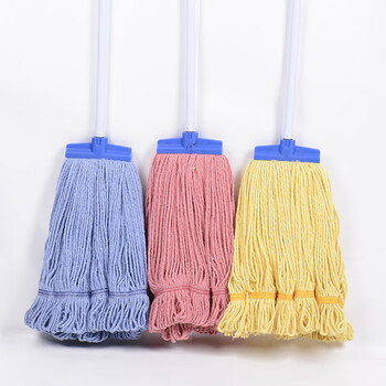 庄太太【颜色随机】百洁布棉纱拖把不掉毛棉线地拖医院学校湿拖