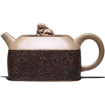 煜釜宜兴原矿紫砂壶名家纯手工胶泥送礼家用茶壶茶具四方貔貅四方貔貅