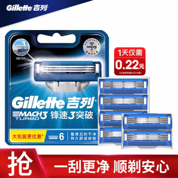 УGillette ֶ뵶κƬ Ǽ 3ͻƣ6ͷ ϰװ Ʒܣ