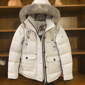 剪刀羽绒服加拿大 加拿大剪刀羽绒服经典quebec系列短款工装白鹅绒女