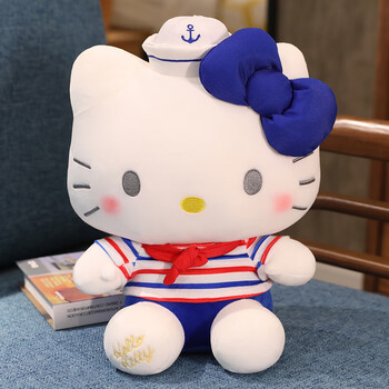 凯蒂猫咪哈喽kt布娃娃玩偶毛绒玩具生日礼物女生 kt系列经典款红色 可