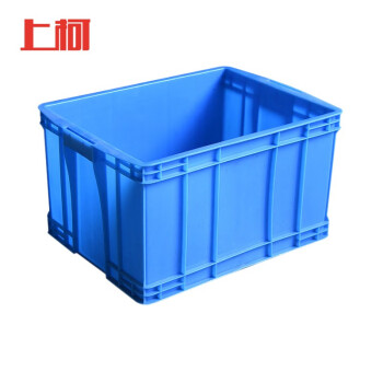 上柯 G6018 塑料周转箱 550X420X230mm 工业整理箱收纳箱 蓝色物流仓储塑胶箱