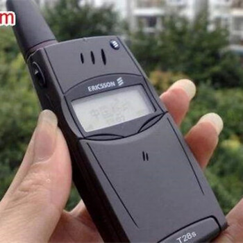 爱立信t28st28sc手机经典老款收藏怀旧下翻盖备用手机老人机 黑灰色