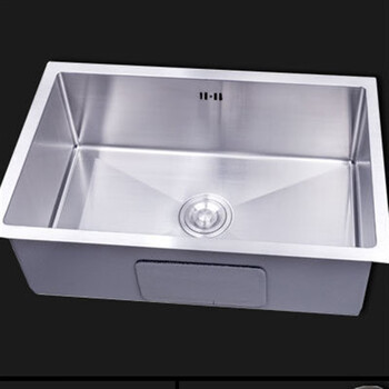 304不锈钢手工盆单盆 吧台水槽 厨房洗菜盆台下水槽单槽水池 5843 lr