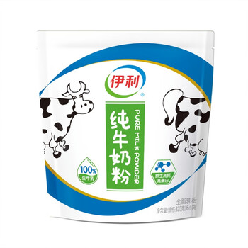 伊利纯牛奶粉 100%生牛乳粉 320g内蒙古经典纯奶粉 纯牛奶粉320g*1袋