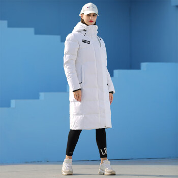 RUNNING RIVER奔流 女士 冬季 长款保暖新款羽绒服上衣外套I0340 白色002 S 36