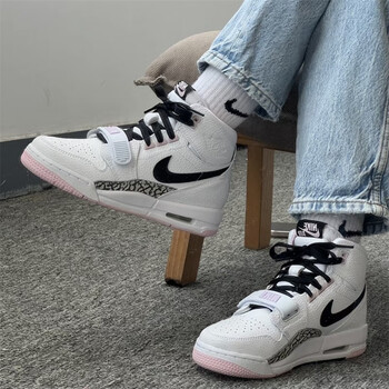 耐克nikeair jordan aj312 兔年限定白绿高帮复古男女款篮球 at4040