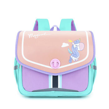 酷奇袋鼠护脊减负小孩子一年级书包横版英伦风时尚可爱洋气超轻儿童