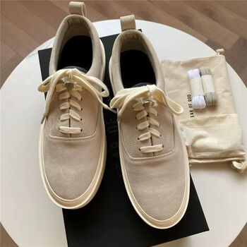 雾绡fogfearofgod101第六季高街休闲百搭低帮板鞋潮流情侣男鞋象牙白