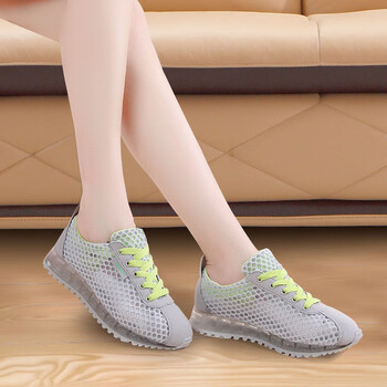 13女士夏天穿的旅游鞋网眼儿的女学生网眼休闲鞋夏季薄款旅游鞋网面