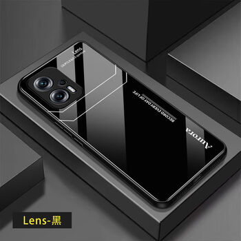 于红米note11tpro手机壳玻璃note11tpro手机套高颜值男款超薄 lens-黑