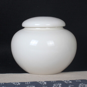 白陶瓷茶叶罐 德化白瓷玉瓷密封罐 白色陶瓷罐个性定制logo 款式二十