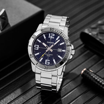 casio卡西欧购剑鱼水鬼同款casio黑暗之心男表商务防水石英手表mtp-vd