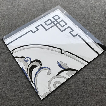 客厅拼花瓷砖入户玄关仿水刀图案拼图过道造型地砖地毯花现代简约 0.