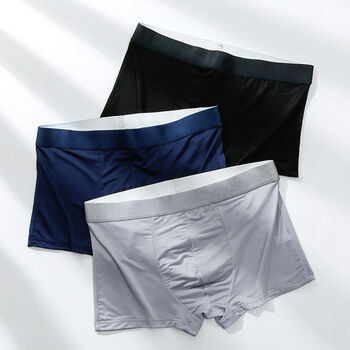 裤吸汗透夏天男士内裤男平角裤冰丝潮流青少年个性透气男生四角短裤头