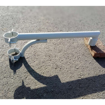 监控支架大华海康三i星通用立杆横杆挑臂球机监控摄像机吊装支架抱箍