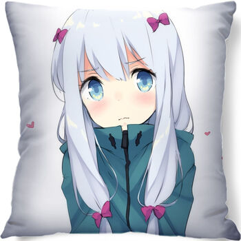 二次元和泉纱雾抱枕男生  埃罗芒阿老师和泉纱雾黄漫老师抱枕双面订做