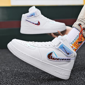 ajaj1官方旗舰店联名电玩aj男鞋镭射空军一号男小白鞋高邦鞋像素板36