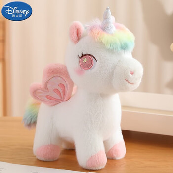 迪士尼独角兽公仔毛绒玩具炫彩飞马玩偶外贸儿童布娃娃生日礼物送女生