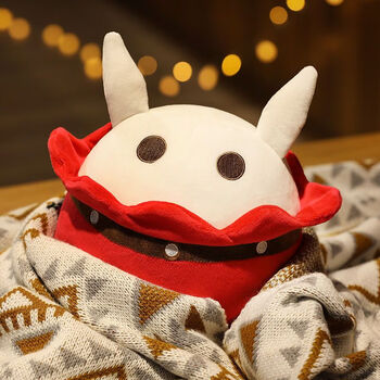 莫肖尔兔兔伯爵玩偶蹦蹦炸蛋抱枕原神周边可莉玩偶毛绒玩具兔兔伯红色