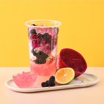 寒天脆波波500g寒天水晶球原味黑糖珍珠奶茶脆啵啵茶 黑糖寒天水晶球