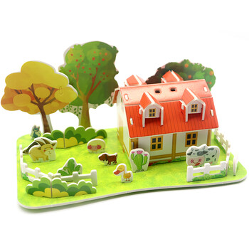 猛仕将儿童拼图立体3d手工diy房子小学生玩具368岁幼儿园男女孩diy