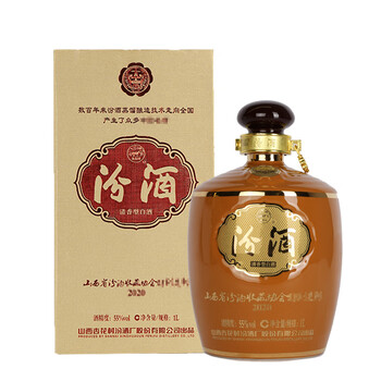 汾酒 白酒 收藏协会 清香型 55度 1l 黄色坛装礼盒装【行情 报价 价格